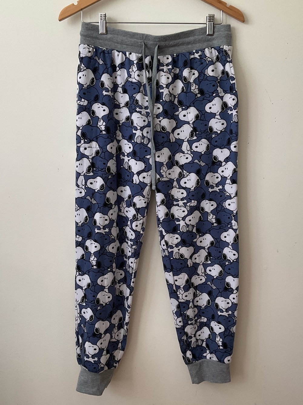 Peanuts Lounge Joggers Sleep Pants Small Blue
